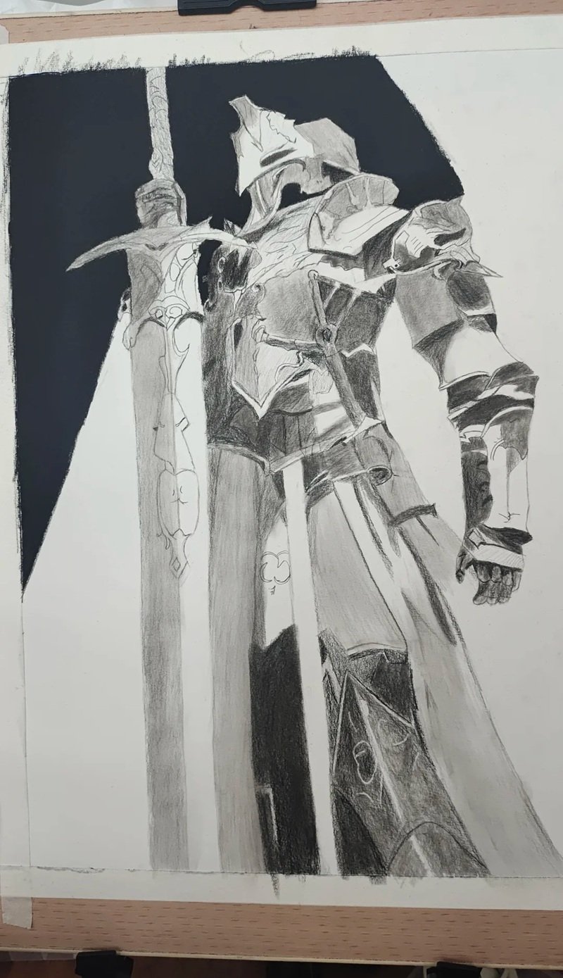 How to draw a knight in armour 7