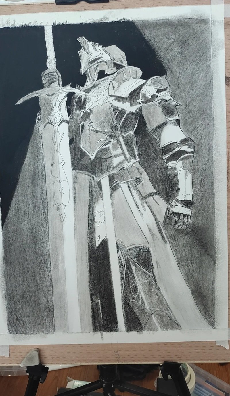 How to draw a knight in armour 9