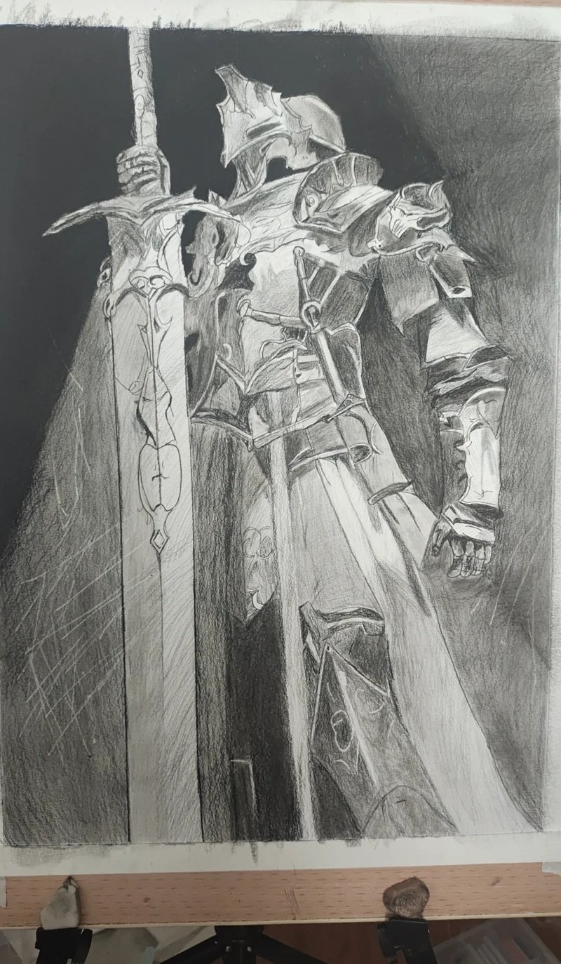 How to draw a knight in armour