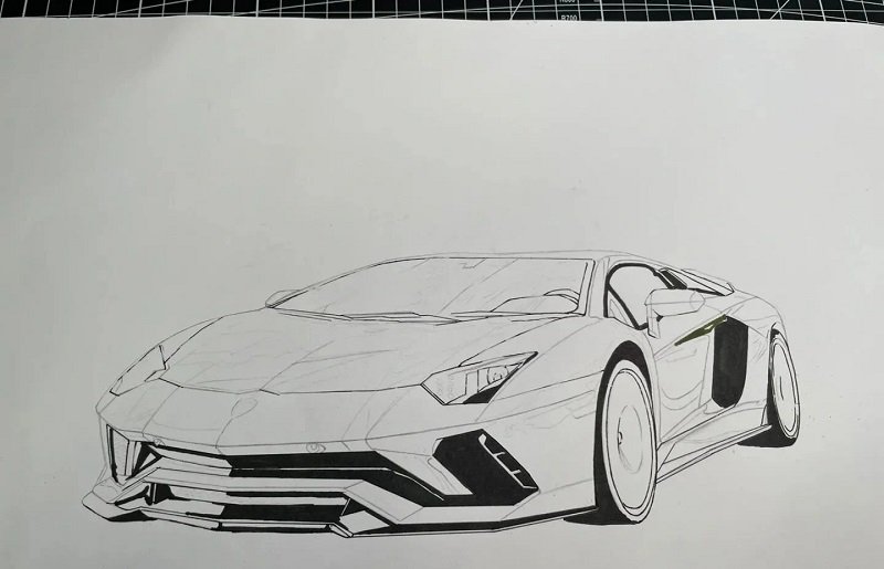 How to draw a lamborghini easy 2