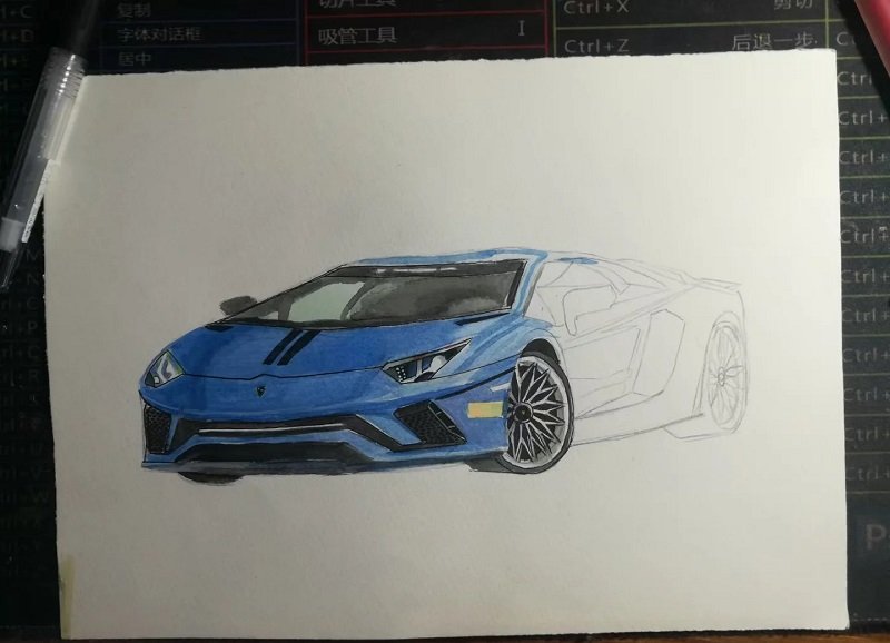 How to draw a lamborghini for kids 6