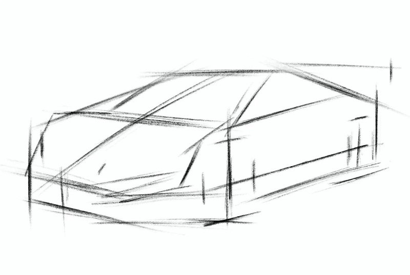 How to draw a lamborghini step by step 1