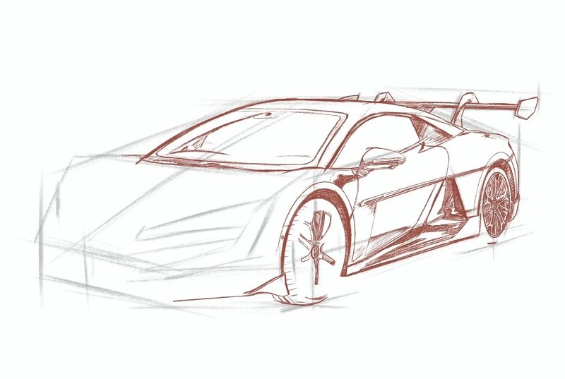 How to draw a lamborghini step by step 6