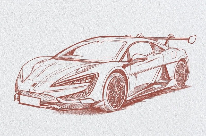 How to draw a lamborghini step by step 9