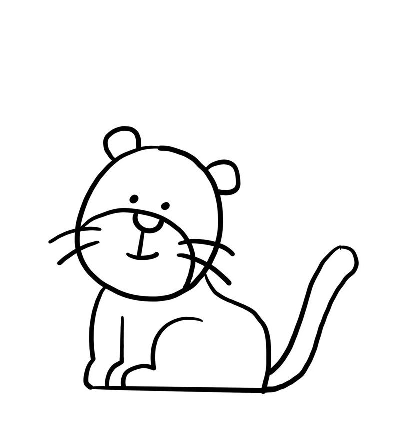 How to draw a leopard for kids 10