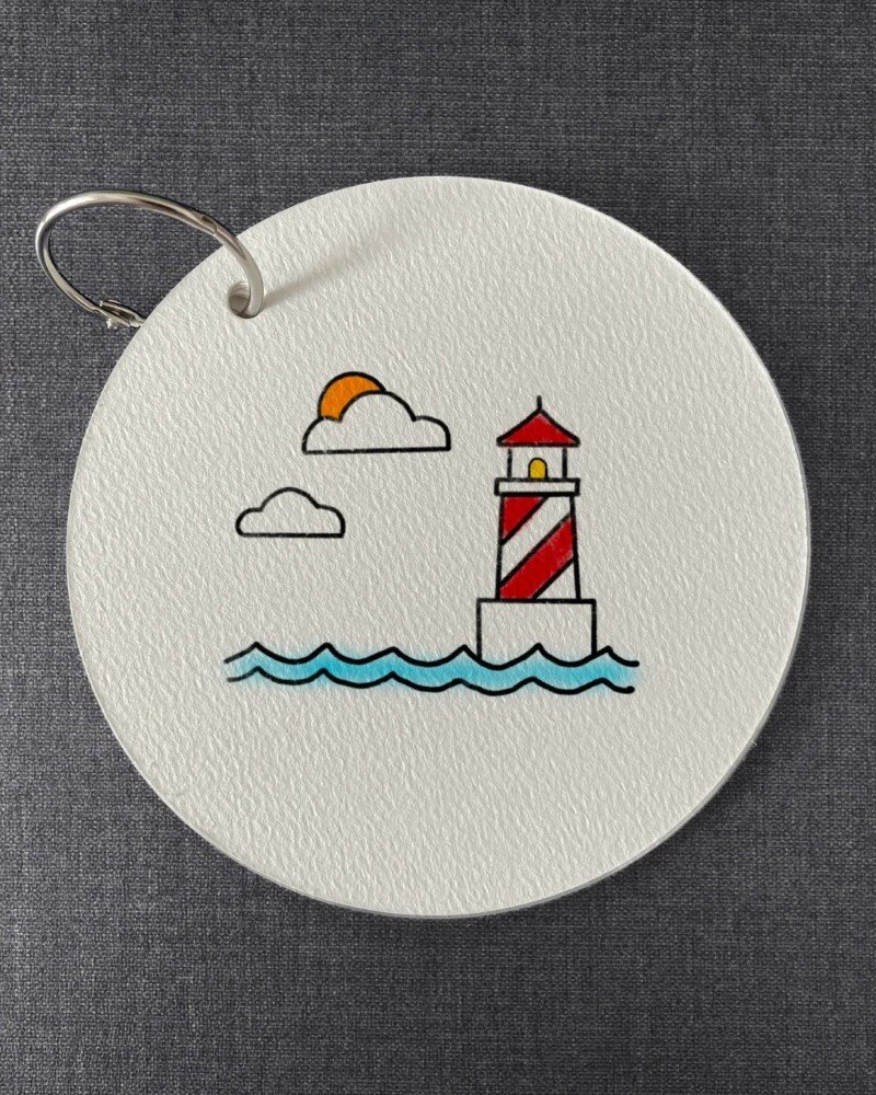 How to draw a lighthouse easy