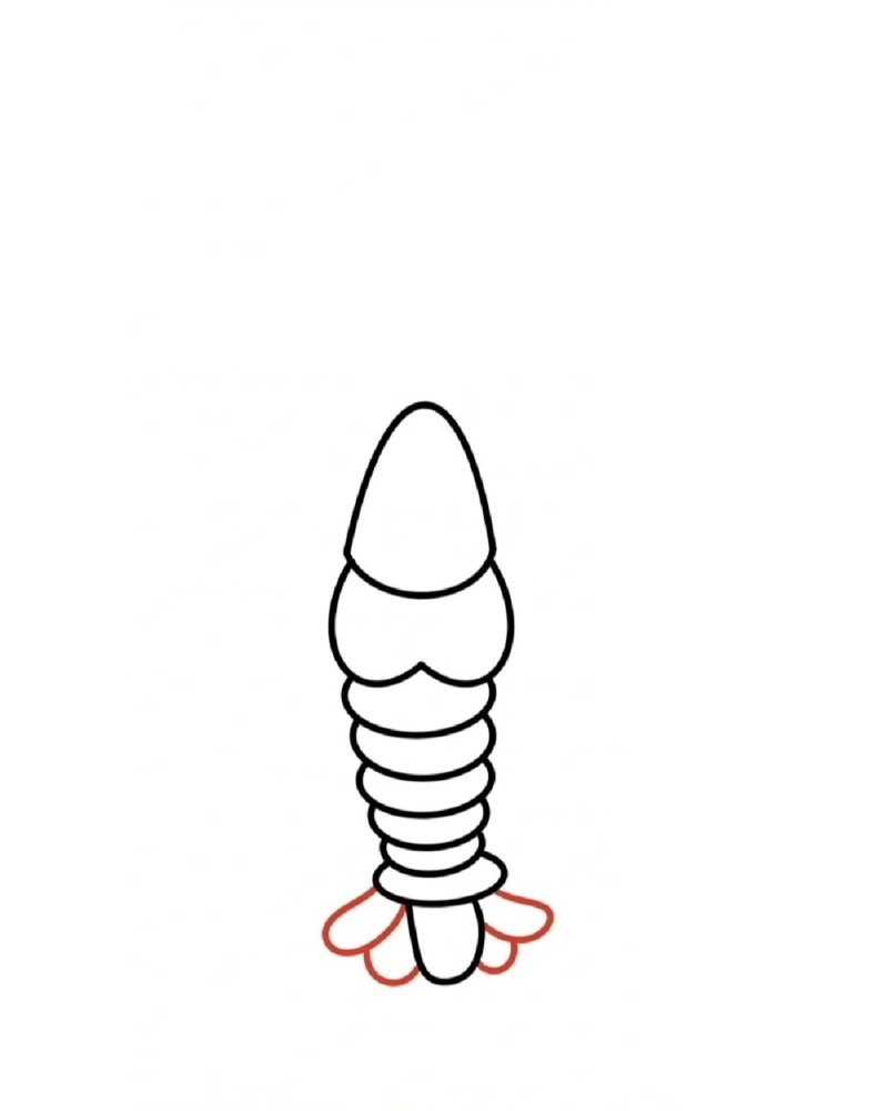 How to draw a lobster easy 5