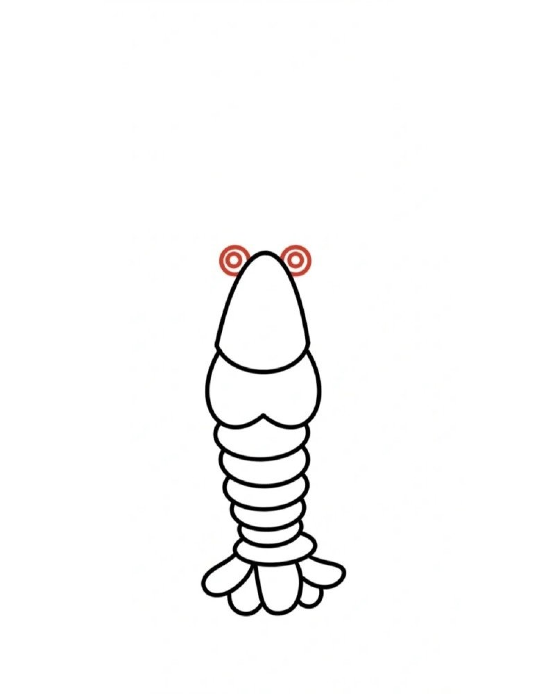How to draw a lobster easy 6