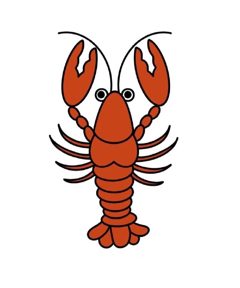 How to draw a lobster easy