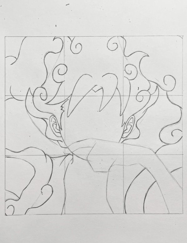 How to draw a Luffy 4