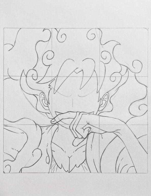 How to draw a Luffy 6