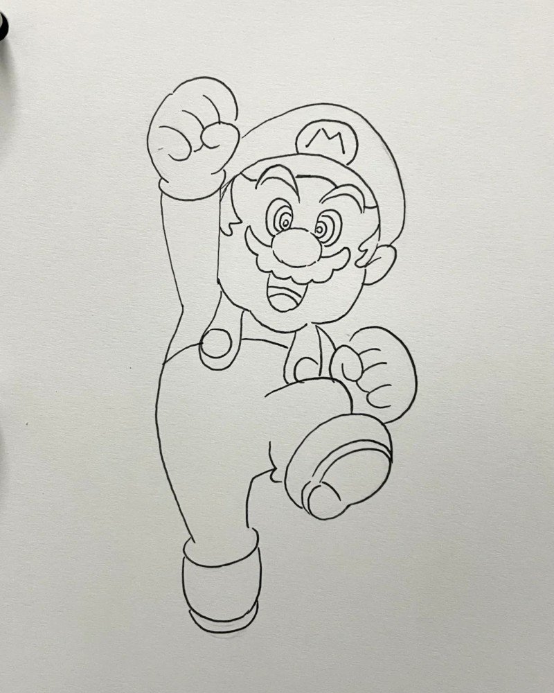 How to draw mario easy 4