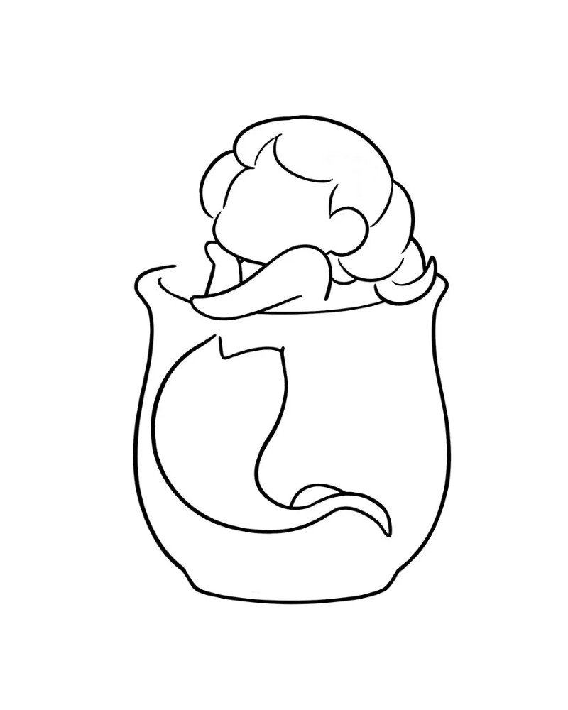 How to draw a mermaid for kids 5