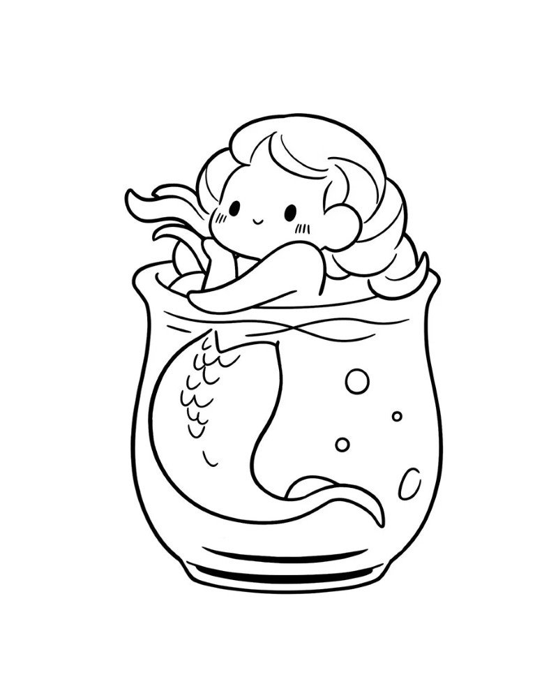 How to draw a mermaid for kids