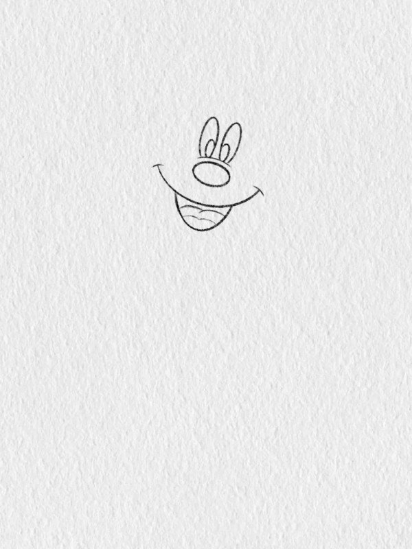 How to draw Mickey Mouse 1