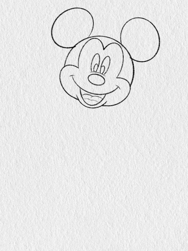 How to draw Mickey Mouse 2