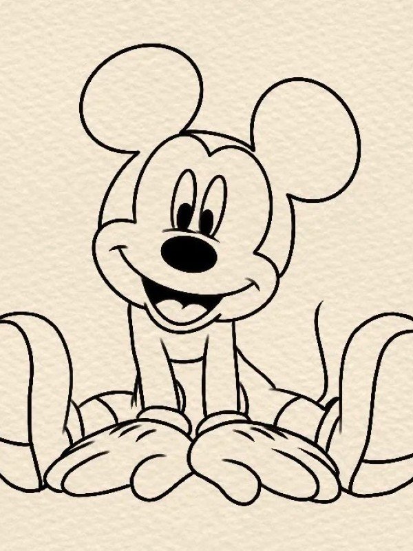 How to draw a easy Mickey Mouse​ 4