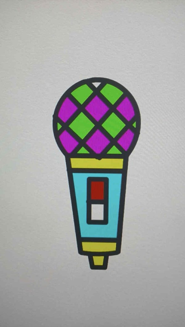 How to draw a microphone beautiful