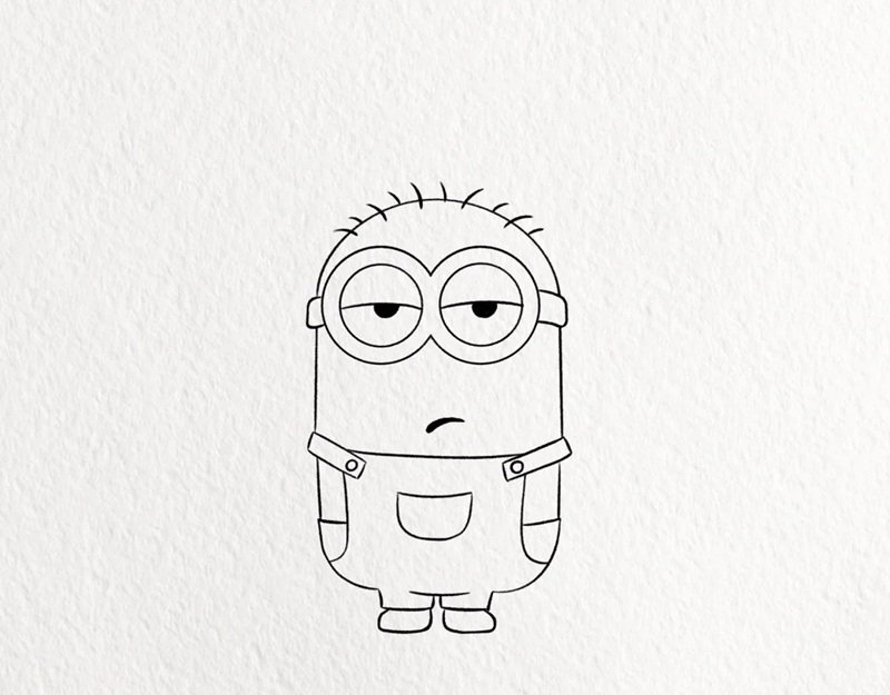 How to draw a minion step by step​ 4
