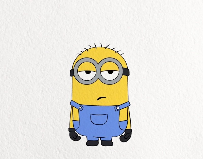 How to draw a minion step by step​