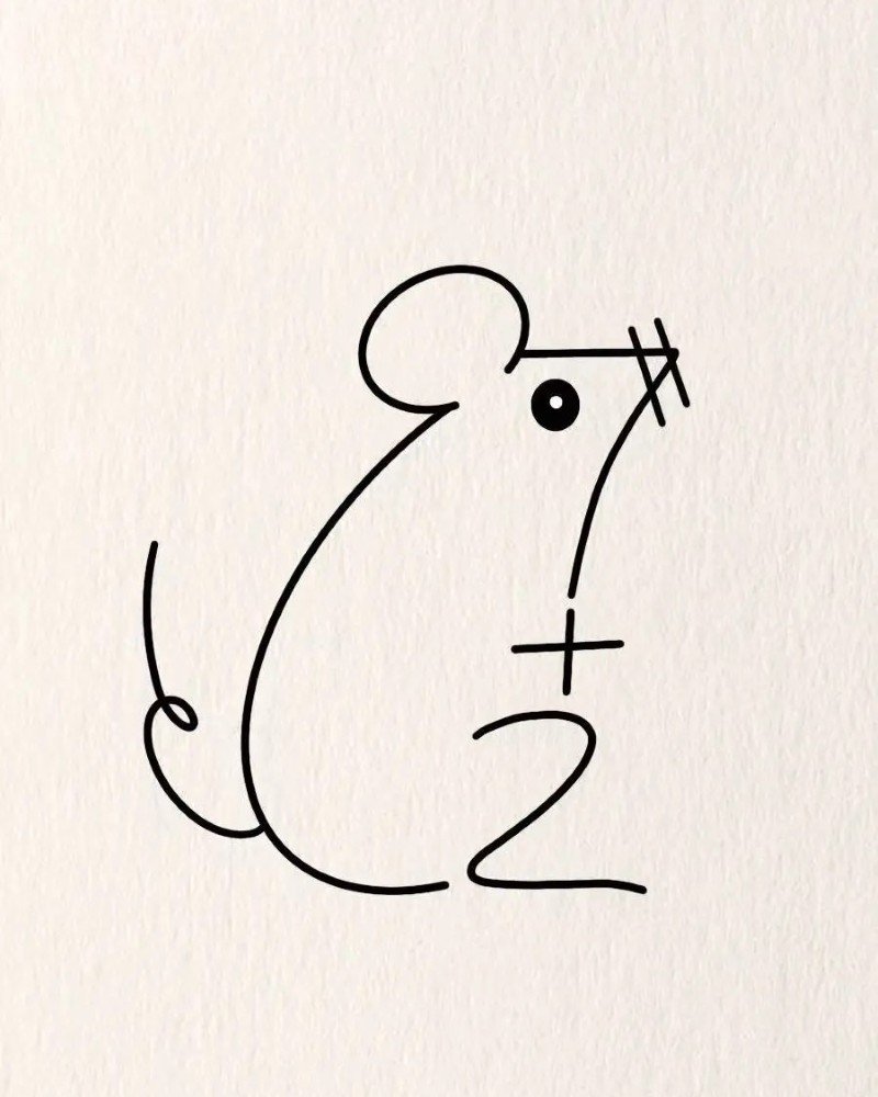 How to draw a mouse step by step 6