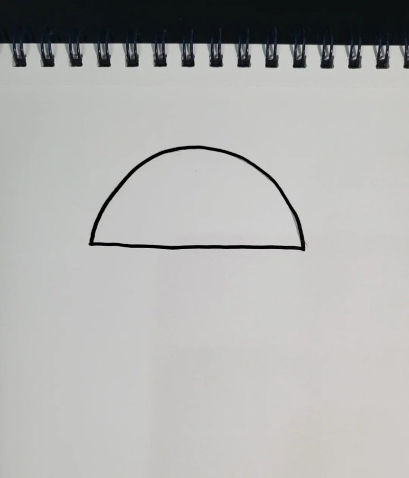 How to draw a mushroom house cute 1
