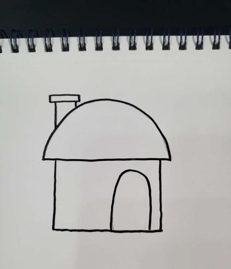 How to dra 5w a mushroom house cute
