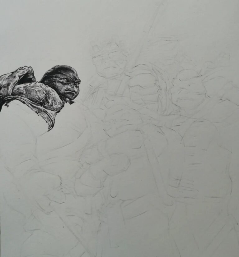 9+ easy steps on how to draw a Ninja Turtle for beginners
