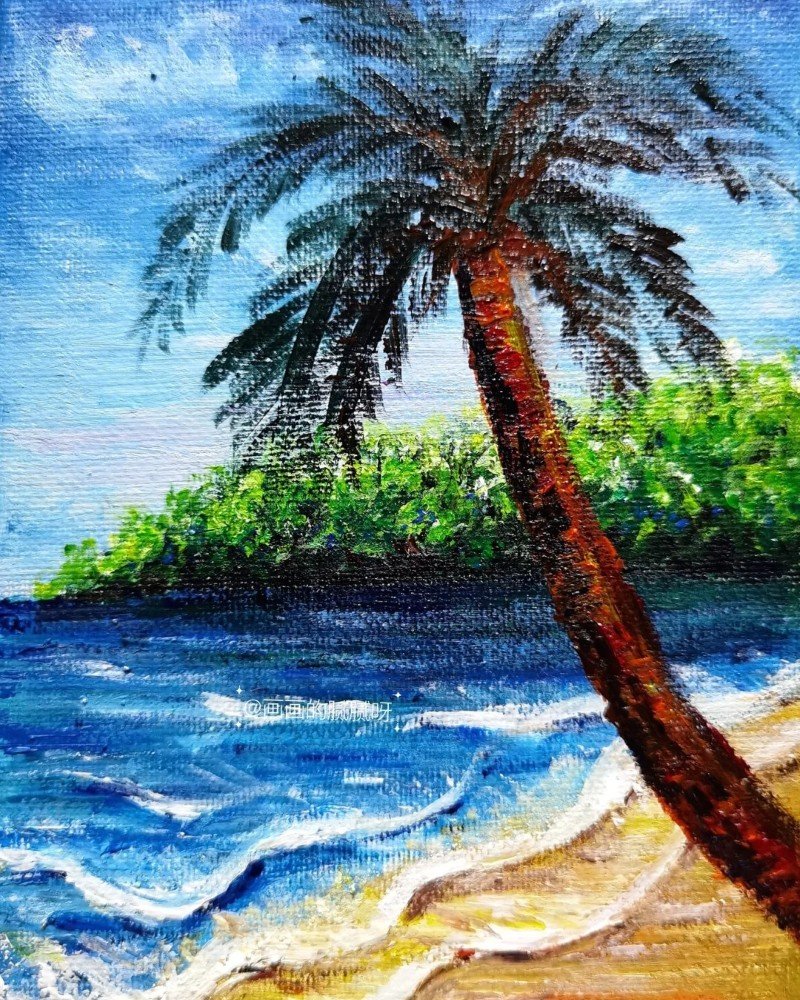 How to draw a palm tree easy 4