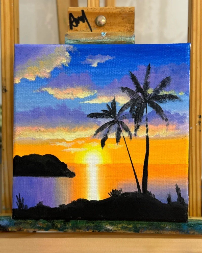 How to draw a palm tree easy for kids 5