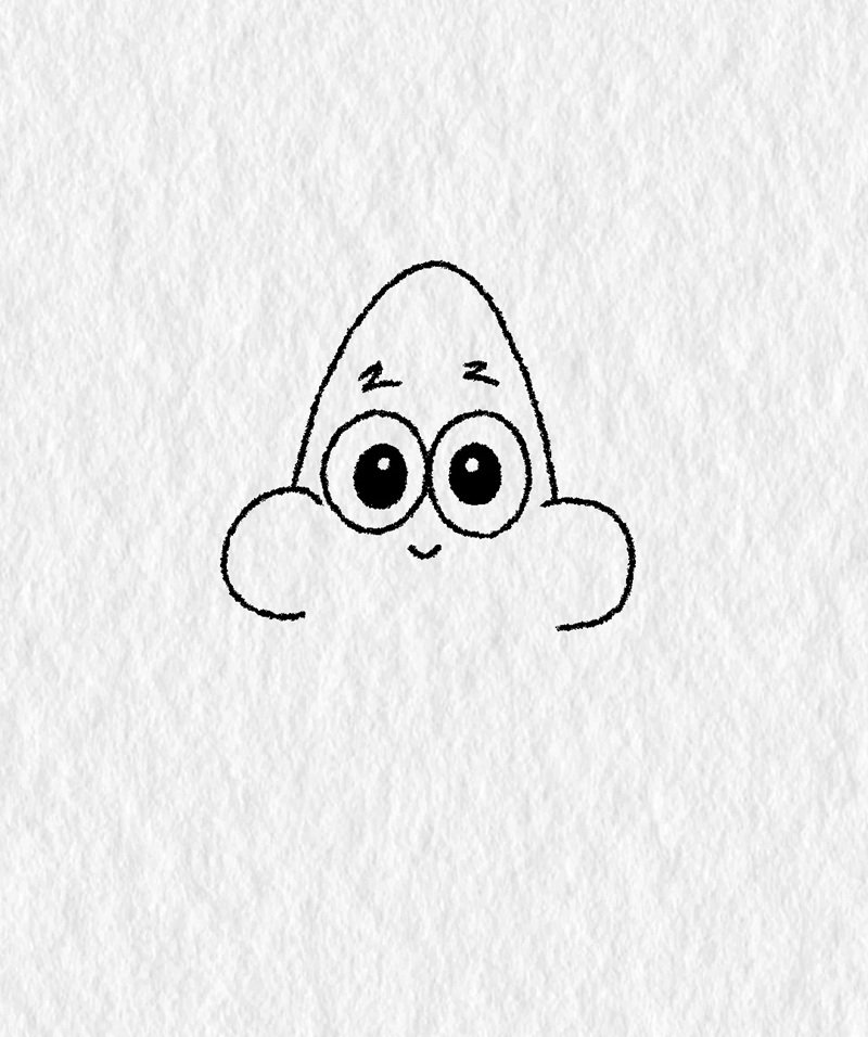 How to draw a patrick step by step 2