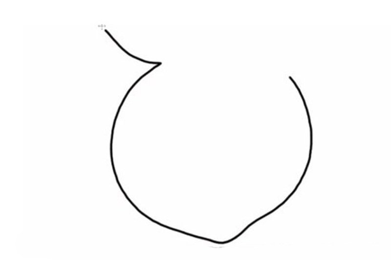 How to draw a peach beautiful 2