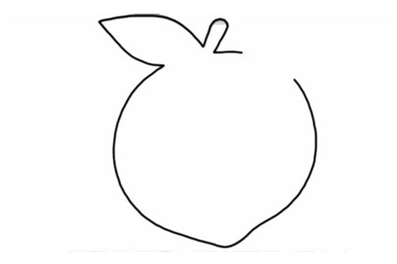 How to draw a peach beautiful 4