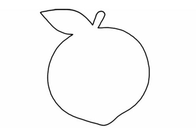 How to draw a peach beautiful 5