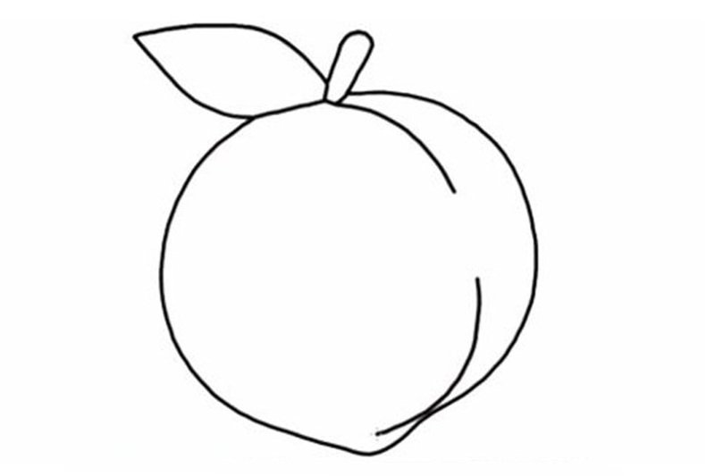 How to draw a peach beautiful 8