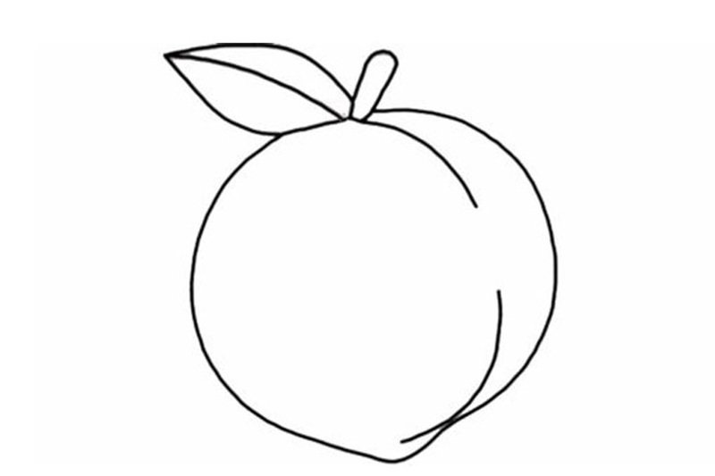 How to draw a peach beautiful 9