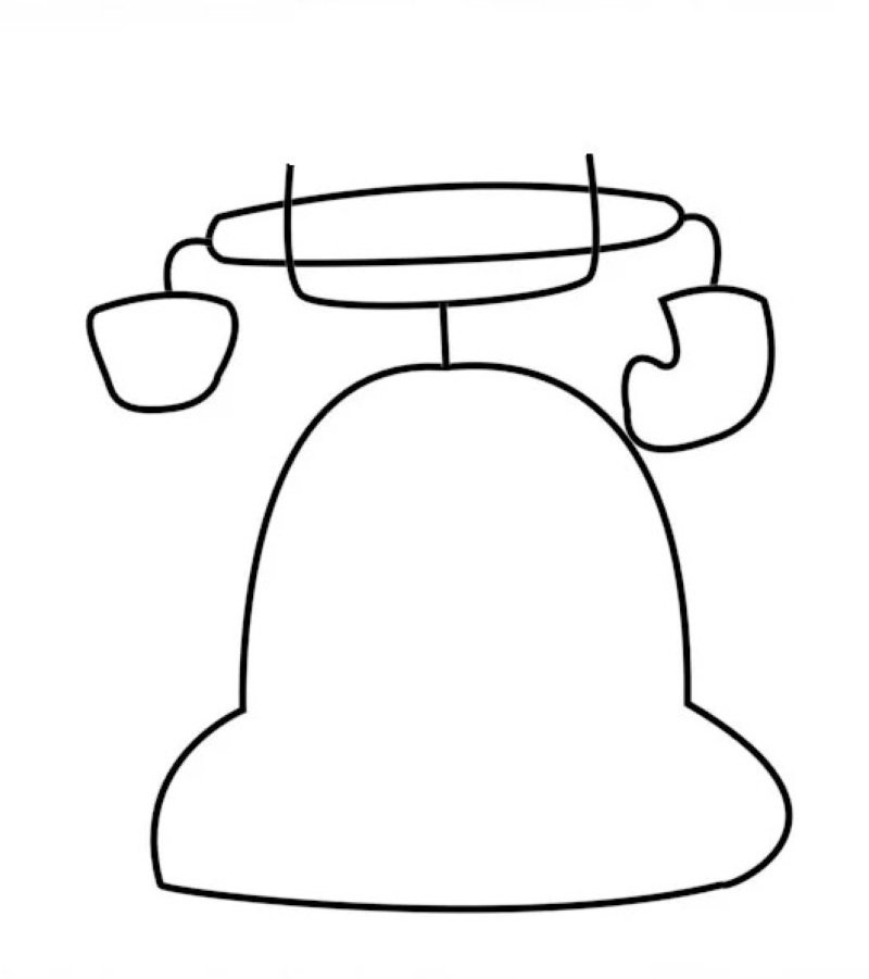 How to draw a phone step by step 3
