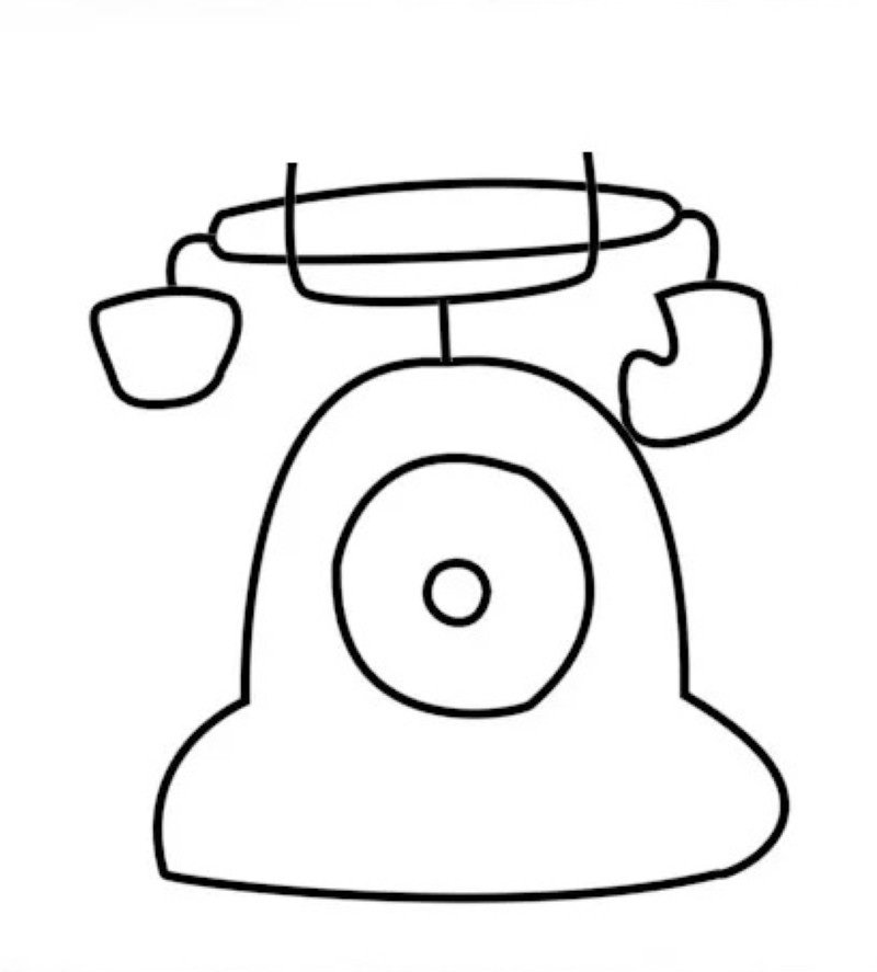 How to draw a phone step by step 4