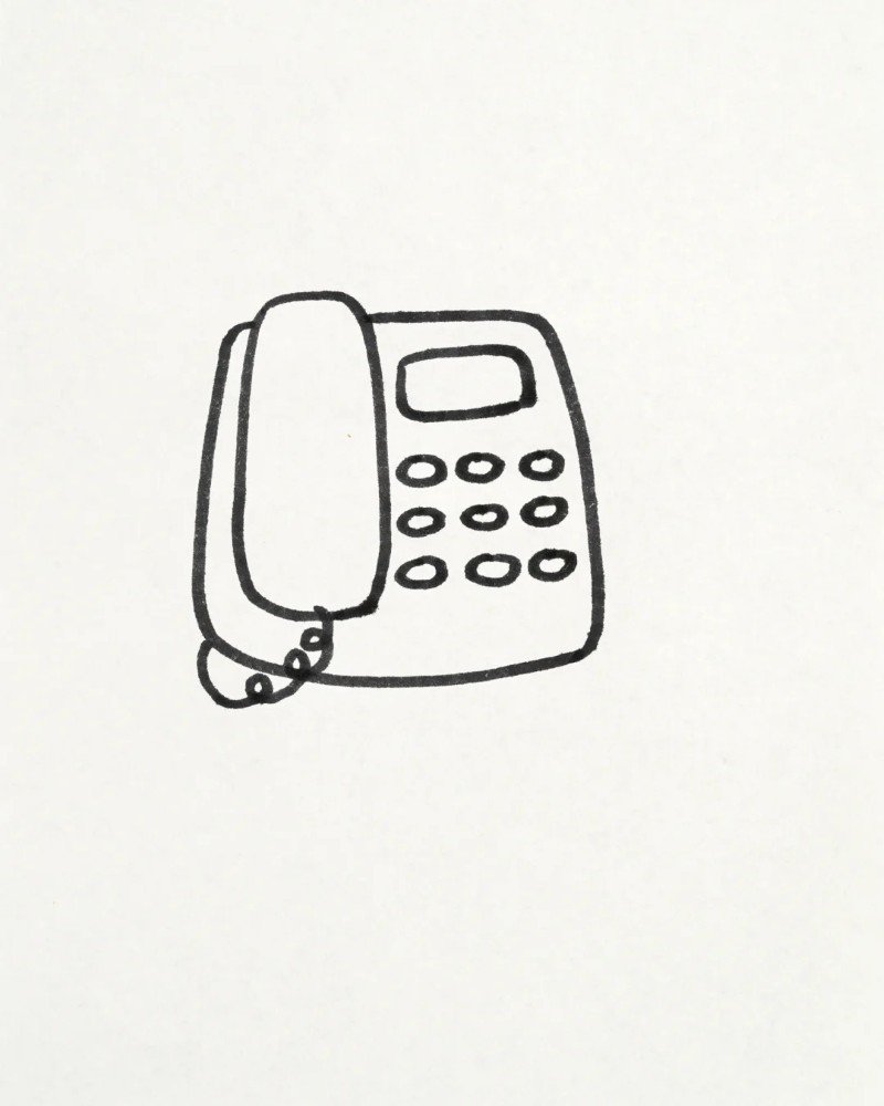 How to draw a phone