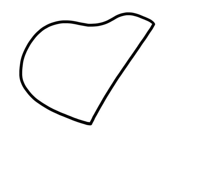 How to draw a piano easy 1