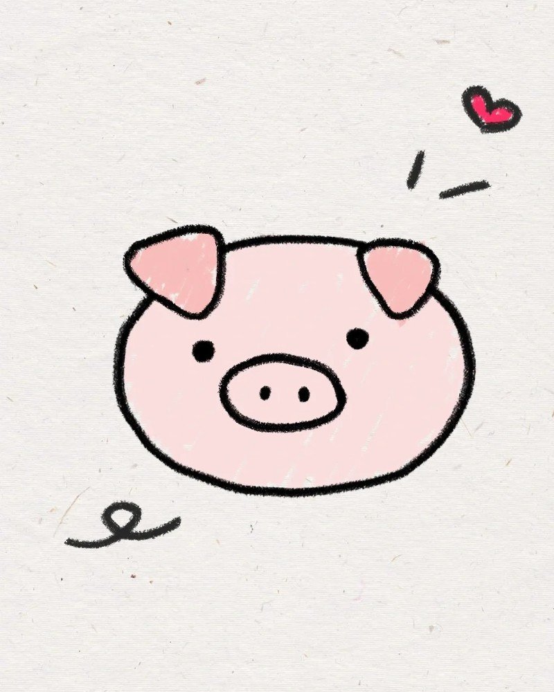 How to draw a pig easy