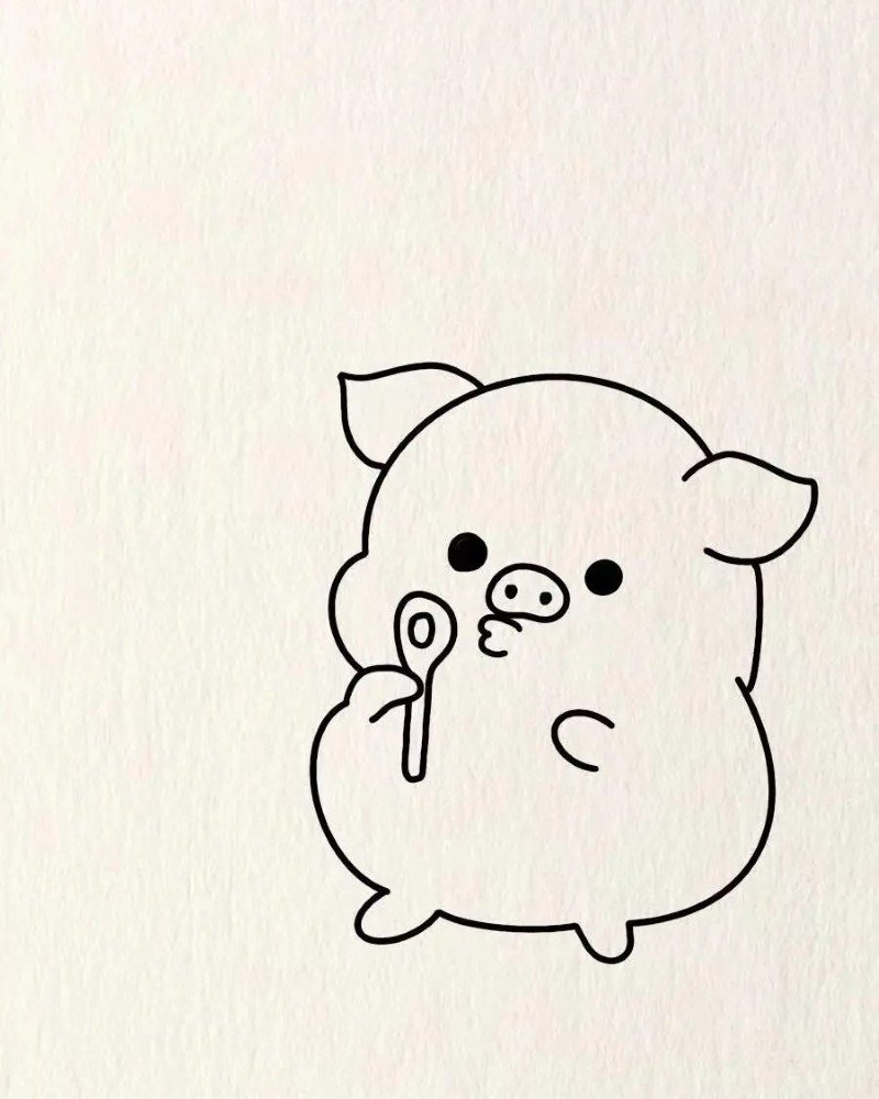 How to draw a pig step by step 5