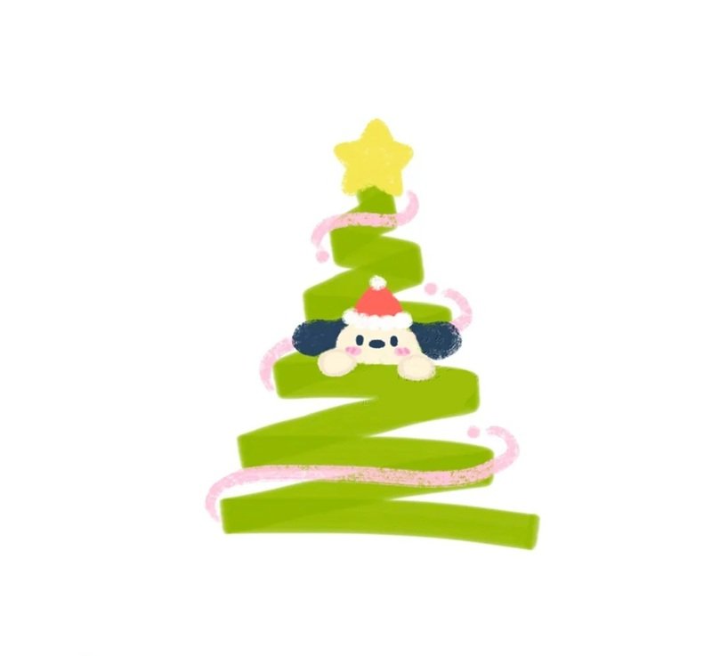 How to draw a pine tree 4