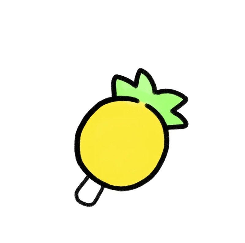 How to draw a pineapple fruit 5