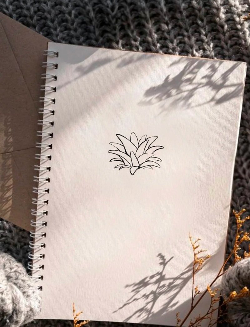 How to draw a pineapple step by step 5