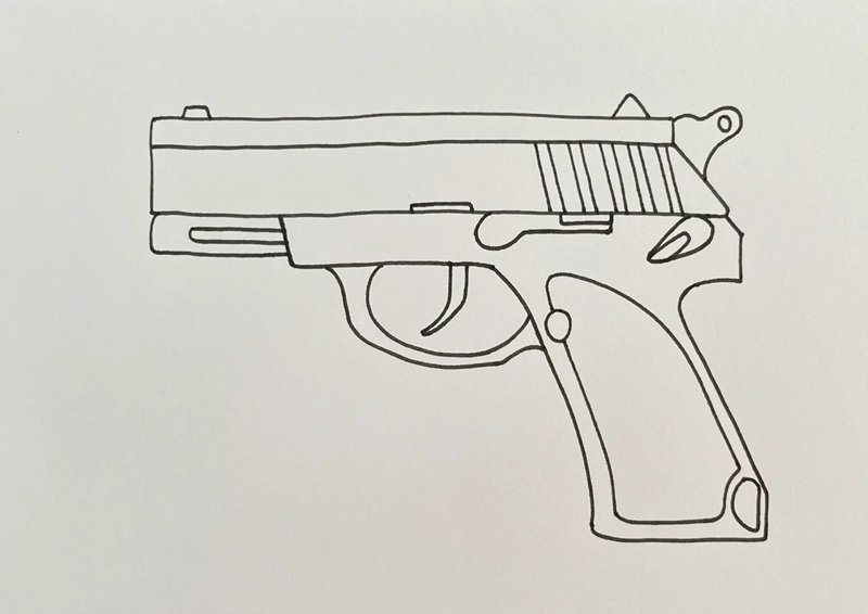How to draw pistols 5
