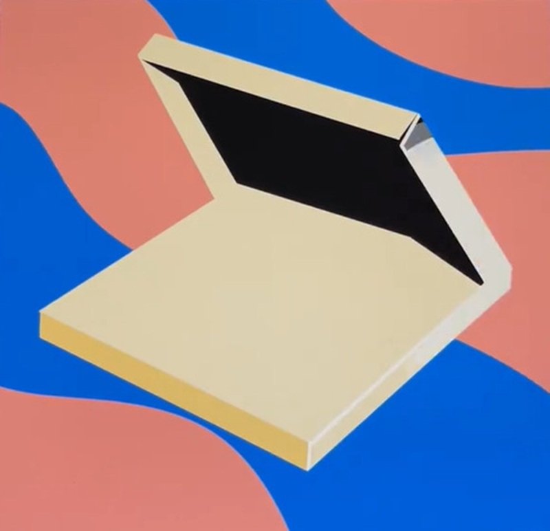 How to draw a pizza box 3