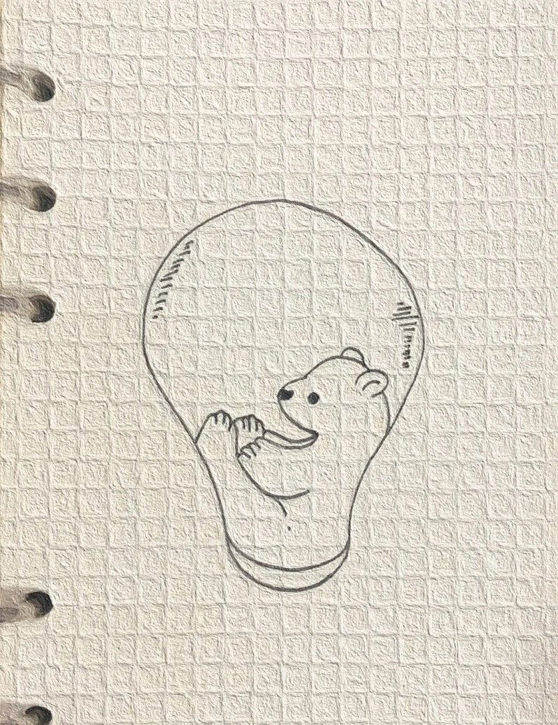 How to draw a polar bear cute 5