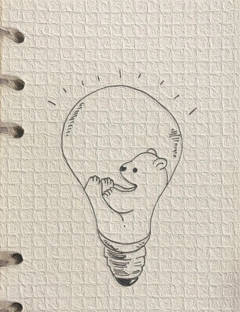 How to draw a polar bear cute 