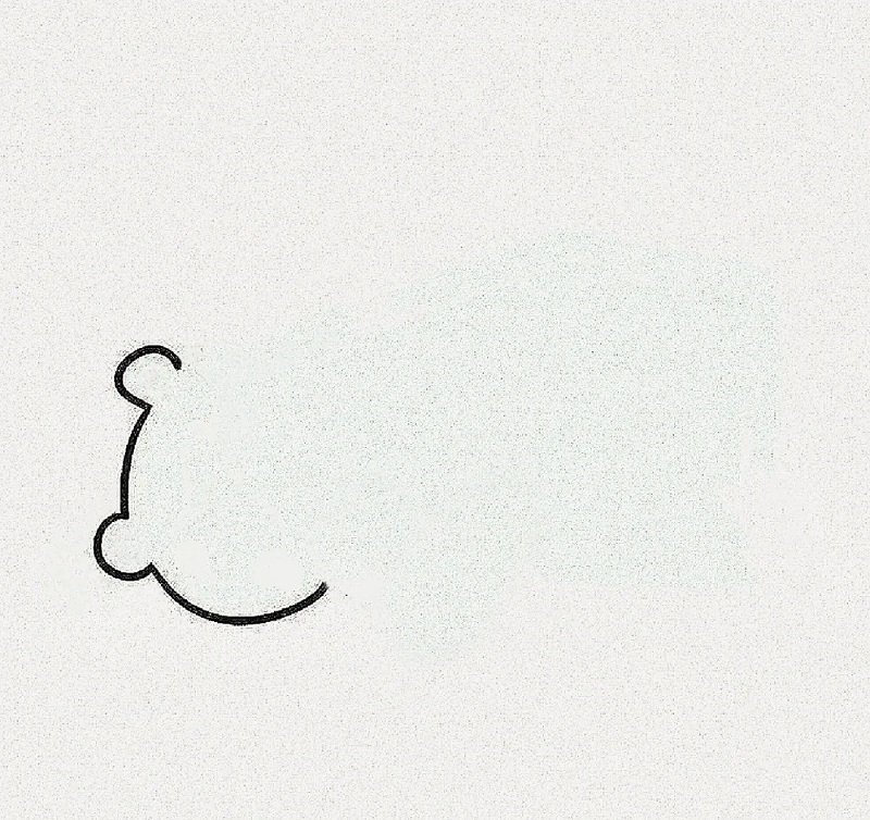 How to draw a polar bear step by step 1